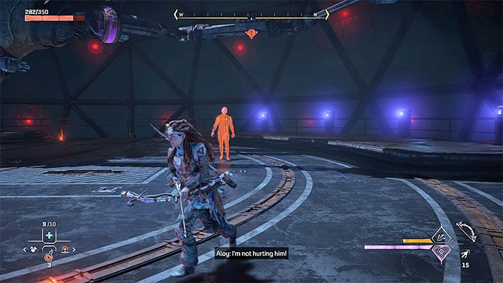 Your clash against Erik isn't a traditional boss fight - he's invulnerable and Aloy cannot hurt him - Horizon Forbidden West: Deaths Door - walkthrough - Main Storyline - Horizon Forbidden West Guide