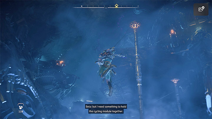 Use the north exit and head toward the northeast chamber - Horizon Forbidden West: GEMINI - walkthrough - Main Storyline - Horizon Forbidden West Guide