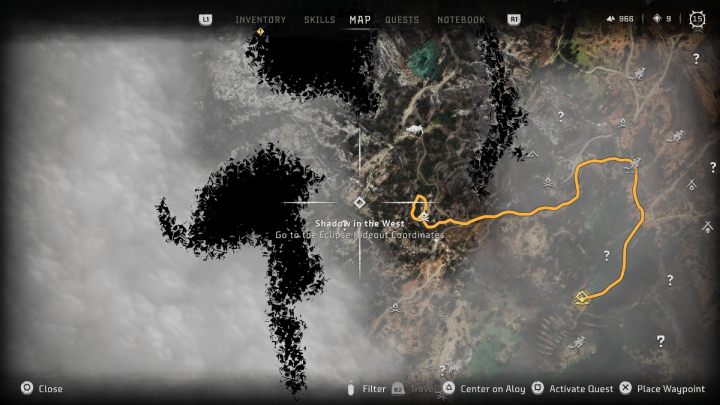 Head to the Eclipse hideout in the Cinnabar Sands - Horizon Forbidden West: Shadow in the West - walkthrough - Side quests - Horizon Forbidden West Guide