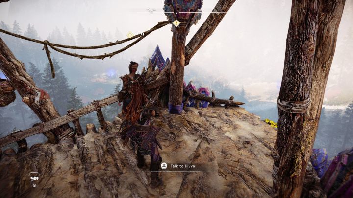 When you reach the designated location, talk to Kivva - Horizon Forbidden West: Call and Response - walkthrough - Favors - Horizon Forbidden West Guide