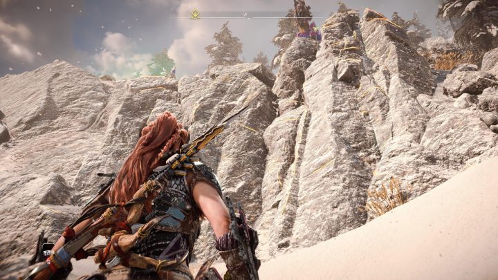 Start climbing to the top of the mountain - Horizon Forbidden West: Call and Response - walkthrough - Favors - Horizon Forbidden West Guide