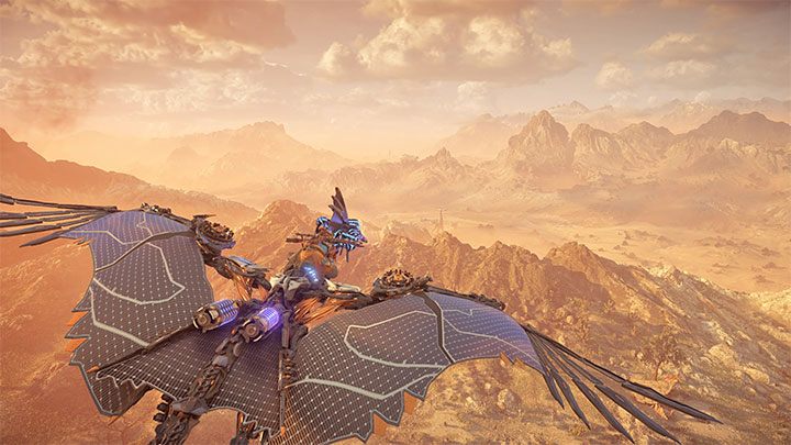 Hop on the back of the Sunwing, which will become your new mount - Horizon Forbidden West: The Wings of the Ten - walkthrough - Main Storyline - Horizon Forbidden West Guide