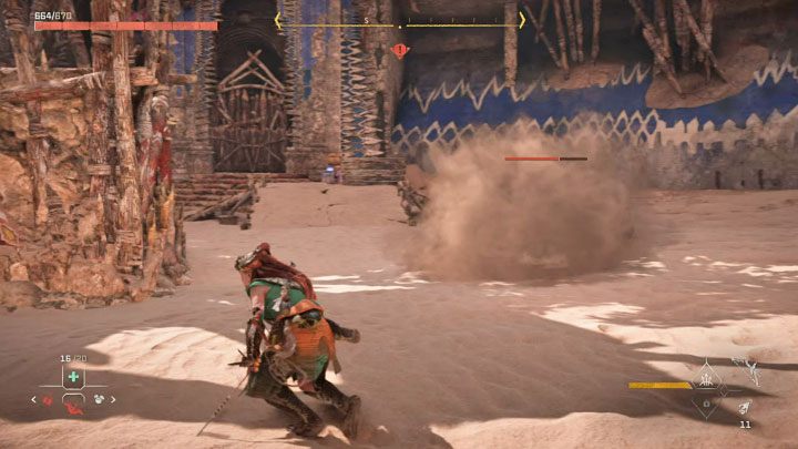 The final, third part of the fight takes place in a much larger arena, and combines ranged and close combat - Horizon Forbidden West: The Wings of the Ten - walkthrough - Main Storyline - Horizon Forbidden West Guide