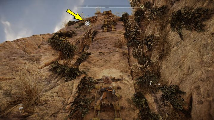 Climb up the broken ladder and look up - Horizon Forbidden West: The Twilight Path - walkthrough - Side quests - Horizon Forbidden West Guide