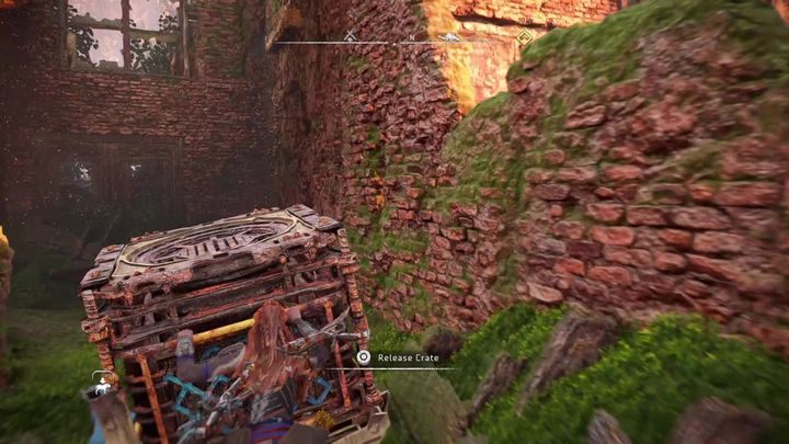 The crate is located on a platform - Horizon Forbidden West: A Church? Really? - how to get? - Ornaments - Horizon Forbidden West Guide