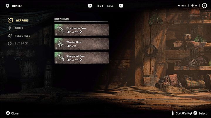 The merchants in Chainscrape are initially unavailable - Horizon Forbidden West: First weapons - how to get them at the beginning of the game? - Combat - Horizon Forbidden West Guide