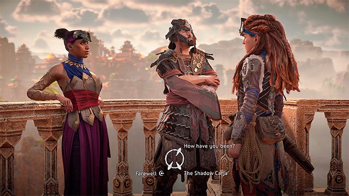 Return to where the companions are standing - Horizon Forbidden West: The Point of the Lance - walkthrough - Main Storyline - Horizon Forbidden West Guide