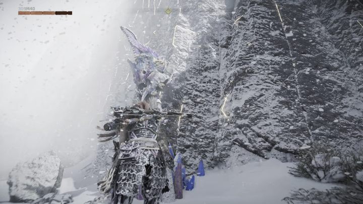 After winning the battle, scan the area and start climbing up the final section before the summit - Horizon Forbidden West: A Soldiers March - walkthrough - Side quests - Horizon Forbidden West Guide
