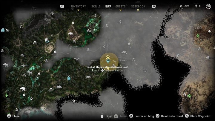 2 - Horizon Forbidden West: Rebel camps and outposts (The Stand of the Sentinels) - locations - The refuge of the rangers - Horizon Forbidden West Guide