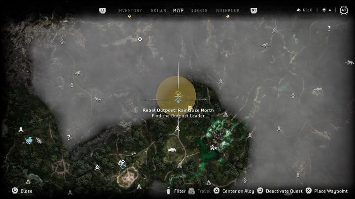 Reward: none - Horizon Forbidden West: Rebel camps and outposts (The Stand of the Sentinels) - locations - The refuge of the rangers - Horizon Forbidden West Guide