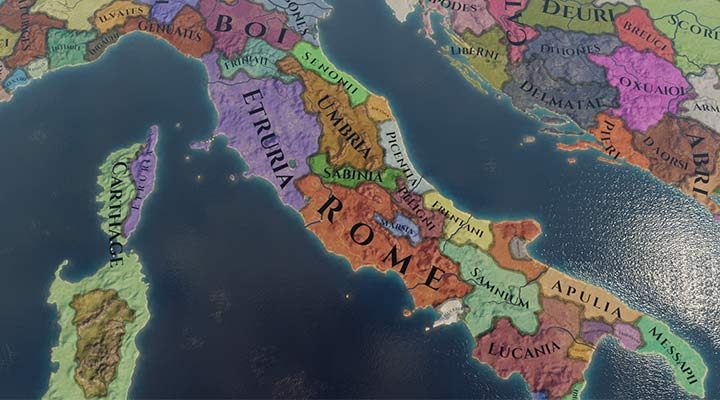 Rome is a small nation, which can become the main military and economic power in ancient Italy under your rule - Rome nation - how to play in Imperator Rome? - Nations - Imperator Rome Guide