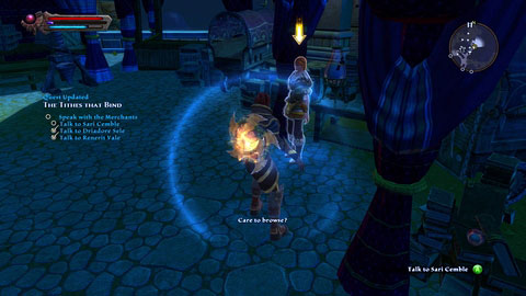 Renerit Vale and Sari Cemble work at the nearby market - Adessa - p. 2 | Side missions - Side missions - Kingdoms of Amalur: Reckoning Game Guide & Walkthrough