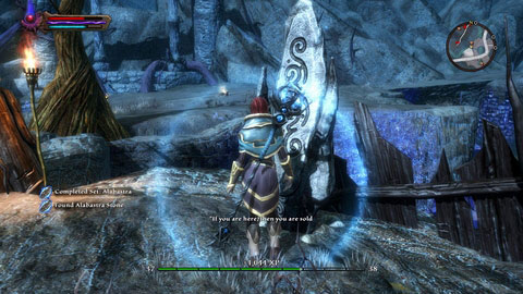 The stone stands in the eastern part of Twilight Pass, near Eventide - Alabastra | Detyre, Klurikon and Alabastra Lorestones - Lorestones - Kingdoms of Amalur: Reckoning Game Guide & Walkthrough