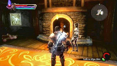 Inside of Erdens hut you will find a corpse of a man and a mysterious woman - Into the Light | Walkthrough - Walkthrough - Kingdoms of Amalur: Reckoning Game Guide & Walkthrough