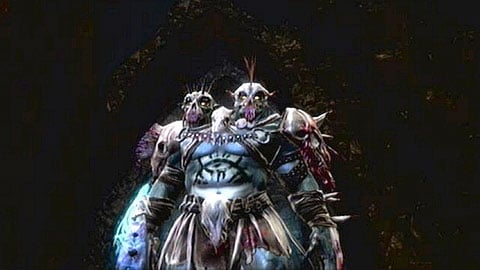 Behind one of them you will have to fight the Ettin War Priest - Into the Light | Walkthrough - Walkthrough - Kingdoms of Amalur: Reckoning Game Guide & Walkthrough
