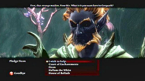 Head to the marked dungeon and speak with Pledge Ficon - Odarath II - p. 3 | Side missions - Side missions - Kingdoms of Amalur: Reckoning Game Guide & Walkthrough