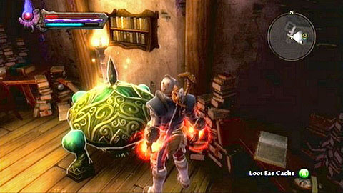 Before heading out, firstly head onto the upper floor of the library to find a couple useful items in the chest found there - Odarath II - p. 3 | Side missions - Side missions - Kingdoms of Amalur: Reckoning Game Guide & Walkthrough
