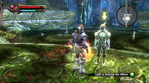 Listen to what the witch has to say, leave the room and speak to Hallam standing by the door - Odarath II - p. 4 | Side missions - Side missions - Kingdoms of Amalur: Reckoning Game Guide & Walkthrough