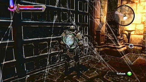 You first task is getting out of Castle Yolvan by using the passage marked on the map, though you will need to fight a couple groups of Spiders before finally reaching it - Webwood - p. 2 | Side missions - Side missions - Kingdoms of Amalur: Reckoning Game Guide & Walkthrough