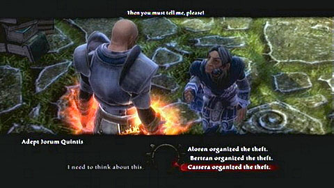 The answer to the first question is Cassera, the second Bertran and third Alorena - Ysa - p. 2 | Side missions - Side missions - Kingdoms of Amalur: Reckoning Game Guide & Walkthrough