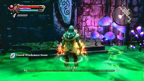 In the middle of the room with acid, where King Wencen was hiding - Castle Windemere | Dalentarth Lorestones - Lorestones - Kingdoms of Amalur: Reckoning Game Guide & Walkthrough