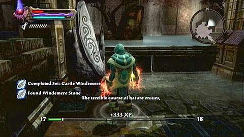 Inside the room in the north, right beside the stone wall - Castle Windemere | Dalentarth Lorestones - Lorestones - Kingdoms of Amalur: Reckoning Game Guide & Walkthrough