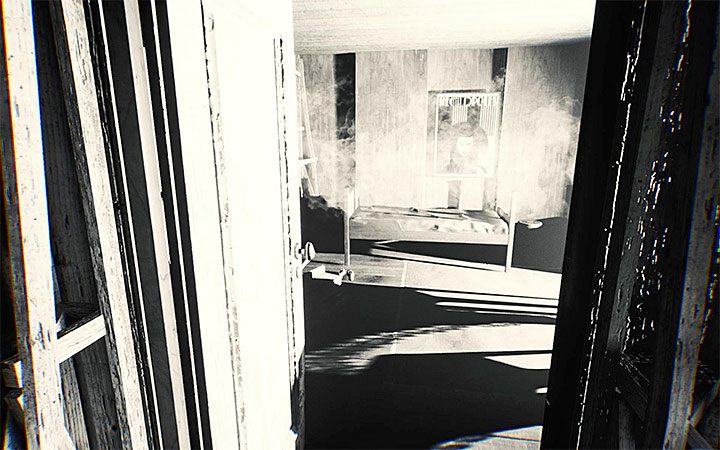 Achten Sie beim Durchqueren des Gebäudes auf den Nebenraum aus dem Bild – Zweites Filmband |  Komplettlösung für Layers of Fear 2 – Akt 2 – Die Jagd – Leitfaden für Layers of Fear 2