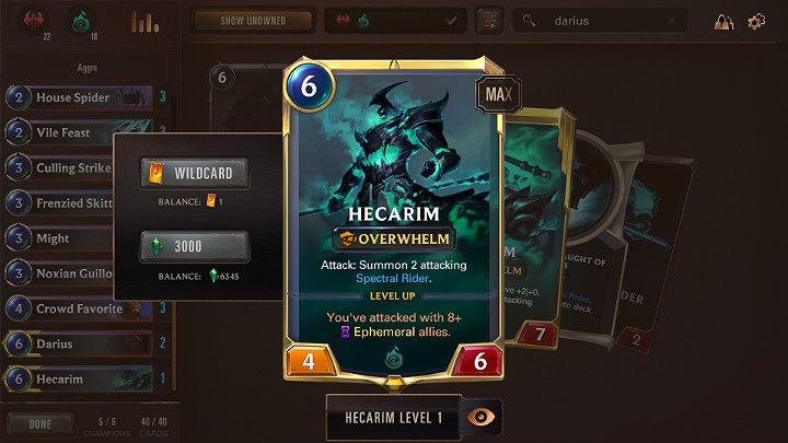Each duel starts with a phase of the so-called Mulligan - a tactically significant stage, during which each player draws the best possible cards - Noxus & Shadow Isles - a decent deck in Legends of Runeterra - Decks - Legends of Runeterra Guide