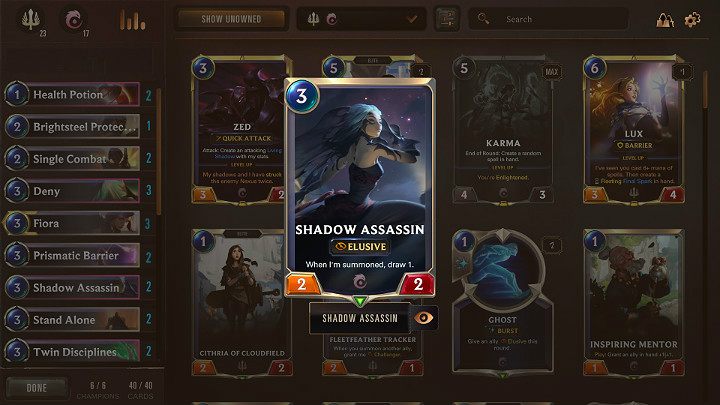 The presented deck falls into the control category, so it does an excellent job in defense - Demacia & Ionia - a good deck in Legends of Runeterra - Decks - Legends of Runeterra Guide