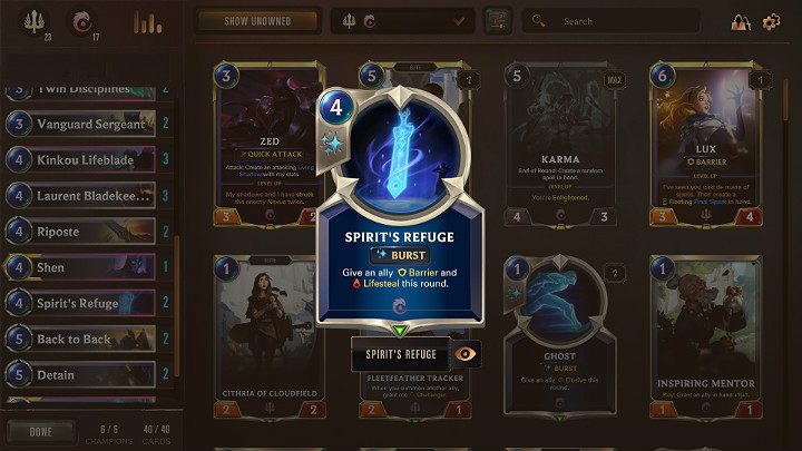 The presented deck is built around Fioras special ability - this is your main win condition - Demacia & Ionia - a good deck in Legends of Runeterra - Decks - Legends of Runeterra Guide