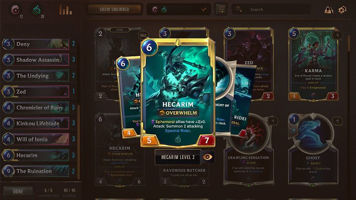 Each match begins with a so-called Mulligan phase where players select their cards - Shadow Isles & Ionia - a good deck in Legends of Runeterra - Decks - Legends of Runeterra Guide