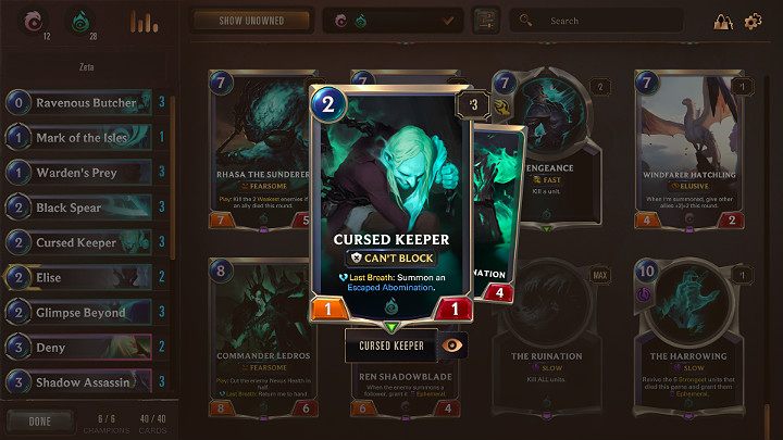 Defense isnt the strongest point of the presented strategy, so you often have to use supporting spells, which makes it easier for you to perform a mutually beneficial exchange with an opponents minion, or even send a troublesome opponent into the hands of the Player (Will of Ionia) - Shadow Isles & Ionia - a good deck in Legends of Runeterra - Decks - Legends of Runeterra Guide
