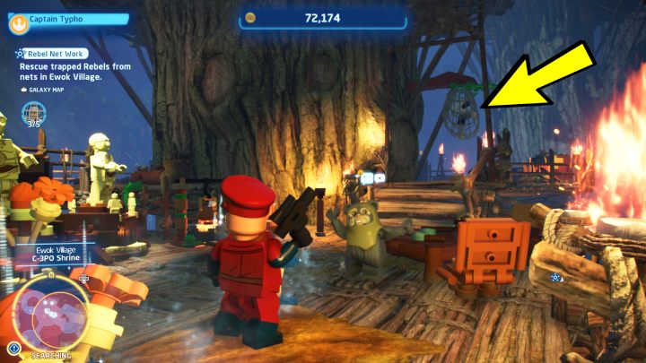 The 4th person is trapped by the C-3PO temple - LEGO Skywalker Saga: Rebel Net Work - walkthrough - Challenges - LEGO Skywalker Saga Guide