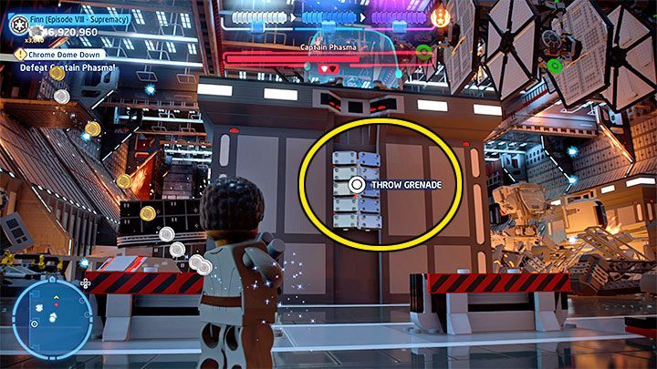 Get rid of the turret operator - LEGO Skywalker Saga: Captain Phasma, Episode 8 - boss, how to defeat? - Bosses - LEGO Skywalker Saga Guide