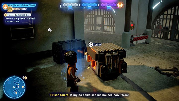 The second method is purposefully raising an alarm - LEGO Skywalker Saga: Master Codebreak-Out - walkthrough - Episode 8 - The Last Jedi - LEGO Skywalker Saga Guide