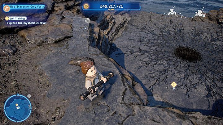 Your objective investigating the Mysterious Cave - LEGO Skywalker Saga: No Snoke Without Fire - walkthrough - Episode 8 - The Last Jedi - LEGO Skywalker Saga Guide