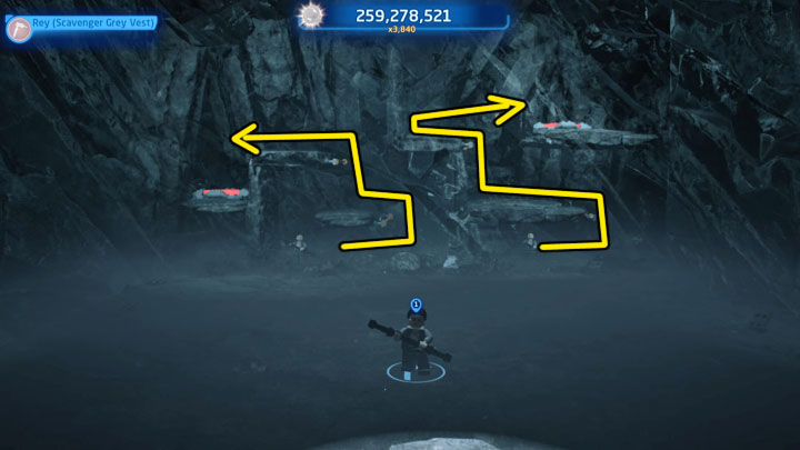 The fourth puzzle requires you to control two reflection - LEGO Skywalker Saga: No Snoke Without Fire - walkthrough - Episode 8 - The Last Jedi - LEGO Skywalker Saga Guide