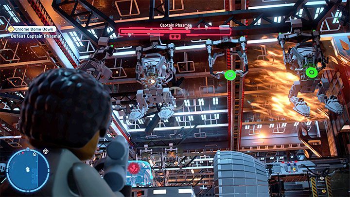 Find the energy source on the right (picture 1) and place it in the nearby device - LEGO Skywalker Saga: Chrome Dome Down - walkthrough - Episode 8 - The Last Jedi - LEGO Skywalker Saga Guide