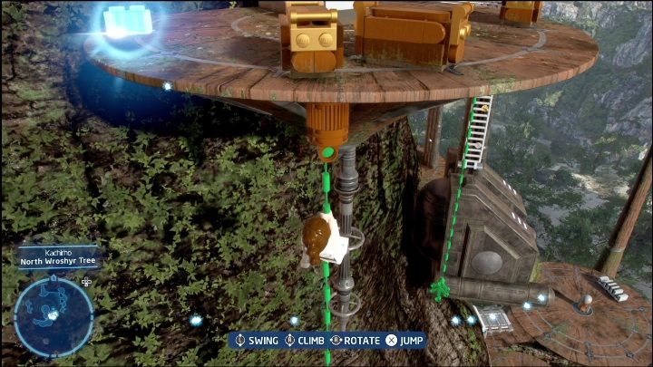 It's best to grab this brick just after completing the Treetop Traversal - LEGO Skywalker Saga: Kachirho - list of puzzles - Kashyyyk - LEGO Skywalker Saga Guide