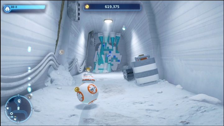 Then switch characters to a Scavenger and destroy the barricade blocking the next room with the breaker blaster - LEGO Skywalker Saga: Echo Base - list of all puzzles - Hoth - LEGO Skywalker Saga Guide