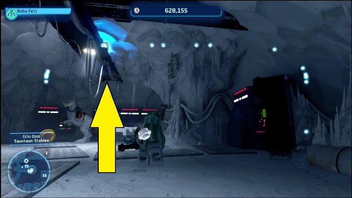 This brick is on a pipe in one of the rooms near the center of the area - LEGO Skywalker Saga: Echo Base - list of all puzzles - Hoth - LEGO Skywalker Saga Guide
