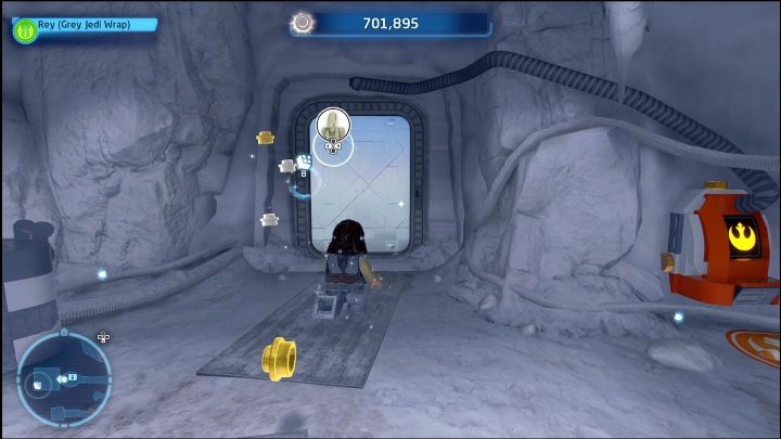 This brick is in a room locked with a metal door - LEGO Skywalker Saga: Echo Base - list of all puzzles - Hoth - LEGO Skywalker Saga Guide
