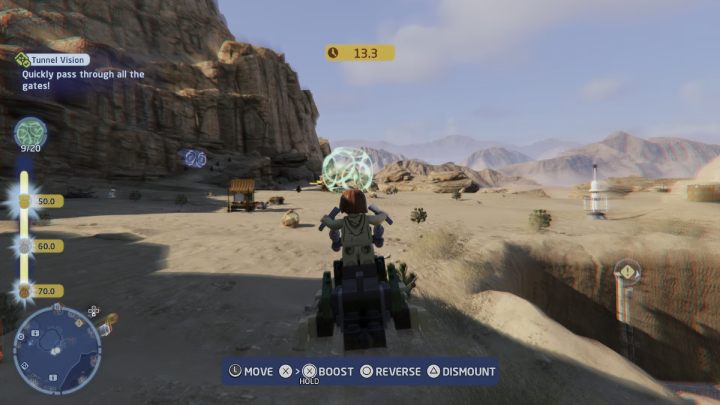The trial consists of pass all 20 gates in the shortest time possible - LEGO Skywalker Saga: Bantha Banter - walkthrough - Trials - LEGO Skywalker Saga Guide