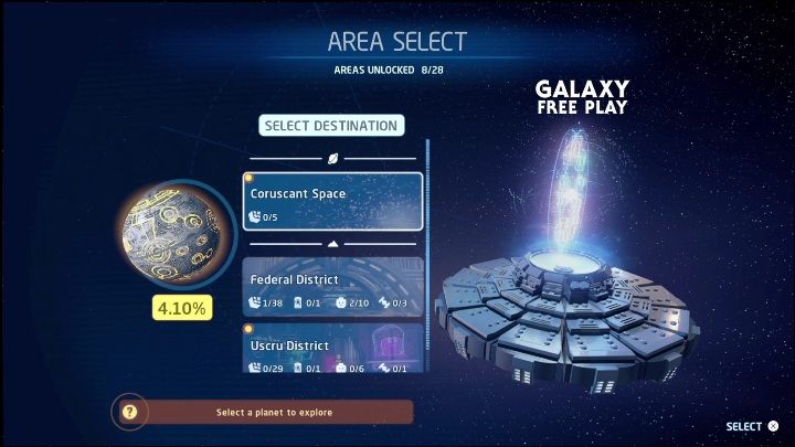In the game you will find many planets, and thus as many as a dozen or so space zones - LEGO Skywalker Saga: Kyber Bricks in outer space - how to get them, list of all - Other Finds - LEGO Skywalker Saga Guide
