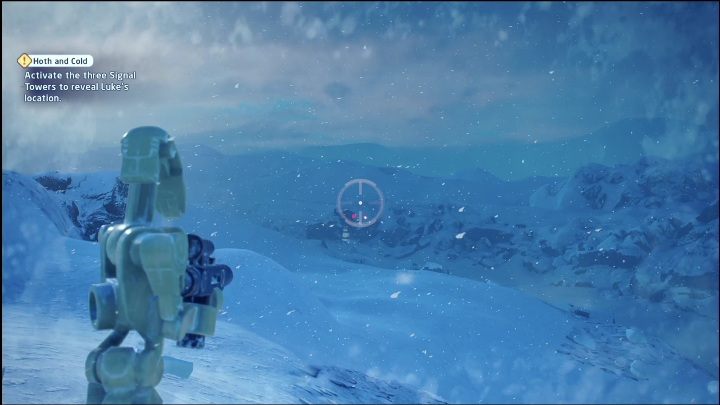 The next part is flying behind the drone - LEGO Skywalker Saga: The Empire Strikes Back - list of collectibles and rewards - Minikits - LEGO Skywalker Saga Guide