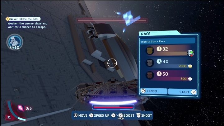 For the next part, you'll need to place first in the race - LEGO Skywalker Saga: The Empire Strikes Back - list of collectibles and rewards - Minikits - LEGO Skywalker Saga Guide