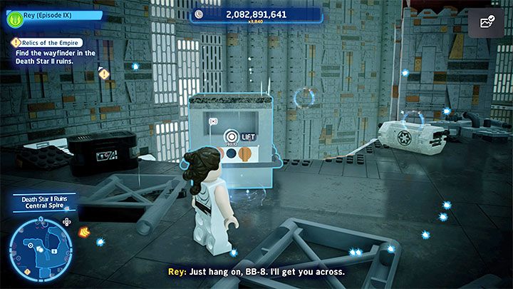 At the top, you will find a crate that you'll need to push - LEGO Skywalker Saga: The Strength To Do It - walkthrough - Episode 9 - The Rise of Skywalker - LEGO Skywalker Saga Guide