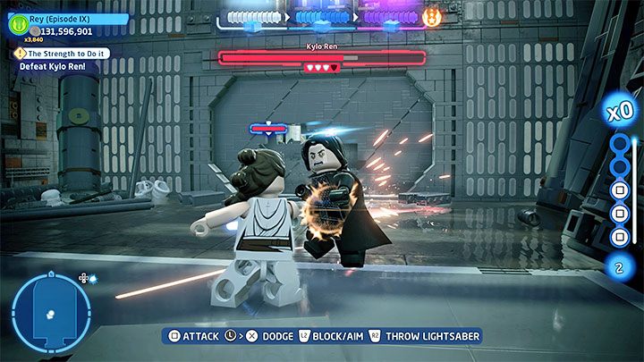 The second phase of the duel against Kylo won't surprise you - LEGO Skywalker Saga: The Strength To Do It - walkthrough - Episode 9 - The Rise of Skywalker - LEGO Skywalker Saga Guide