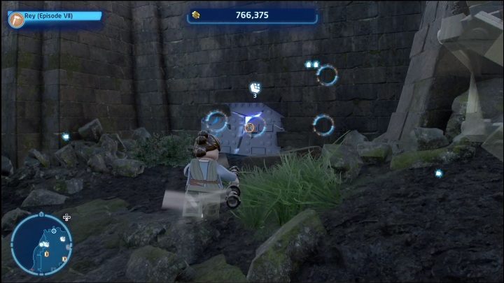 You will find a brick hidden in the castle walls in the northwestern part of the region - LEGO Skywalker Saga: Mazs Castle - list of all puzzles - Takodona - LEGO Skywalker Saga Guide