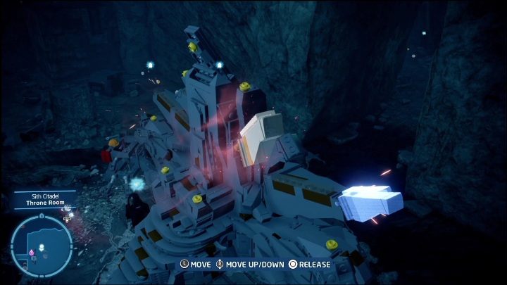 To get to this collectible, you have to collect the parts of the throne lying in the room and place them in the right places - LEGO Skywalker Saga: Sith Citadel - list of all puzzles - Exegol - LEGO Skywalker Saga Guide